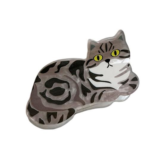 Women Hair Clip Cartoon Cat Dog Shape Hair Claw Anti-slip Teeth Large Size Back Head Shark Hair Claw Hair Accessories