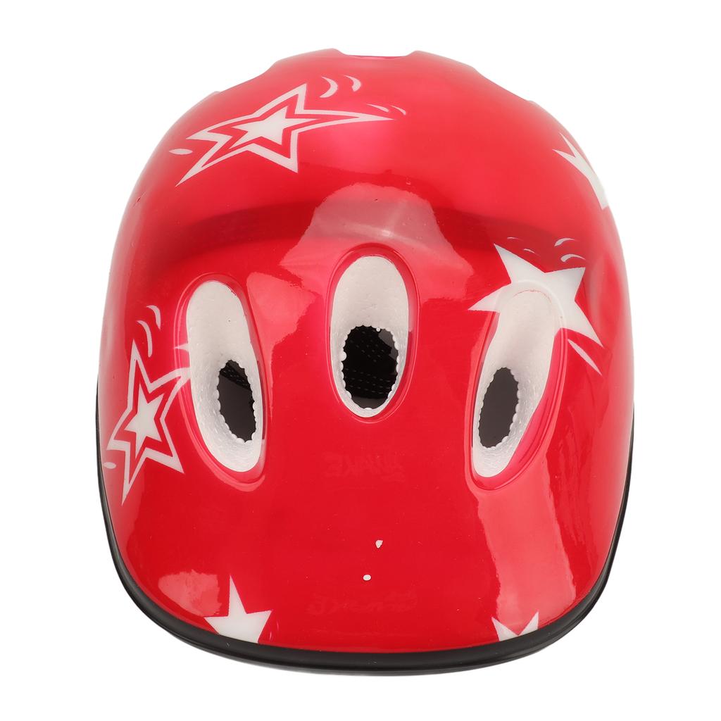 Skateboard Cycling Helmet for Kids Lightweight Adjustable Ventilation Bicycle Helmet for Children Red