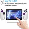 3pcs Handheld Console Screen Protector HD Tempered Glass for Asus ROG Ally Anti Fingerprint