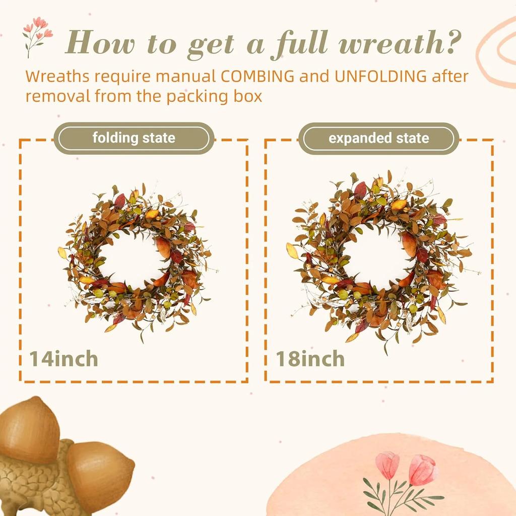 Венок из гортензии, подвеска на дверь, имитация цветка, стиль, настенное украшение