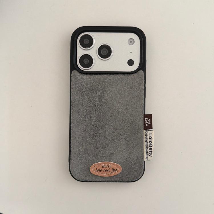 Осень/Зима Ретро Однотонный Замшевый Плюшевый Чехол для iPhone 17 Pro Max/16P/15/14