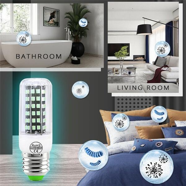 2 шт. УФ-бактерицидная лампа E27 с винтовым цоколем УФ-светодиодная лампа 110 В/220 В ультрафиолетовая бактерицидная лампа для стерилизации