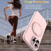 For iPhone 16 Pro Case Compatible with MagSafe Rotating Metal Kickstand PC + Silicone Phone Cover