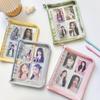A5 Cute Ins Sparkling Blingbling Binder Pocards Transparent Zipper Po Album Card Holder Book Girl Hand Account Book Cover
