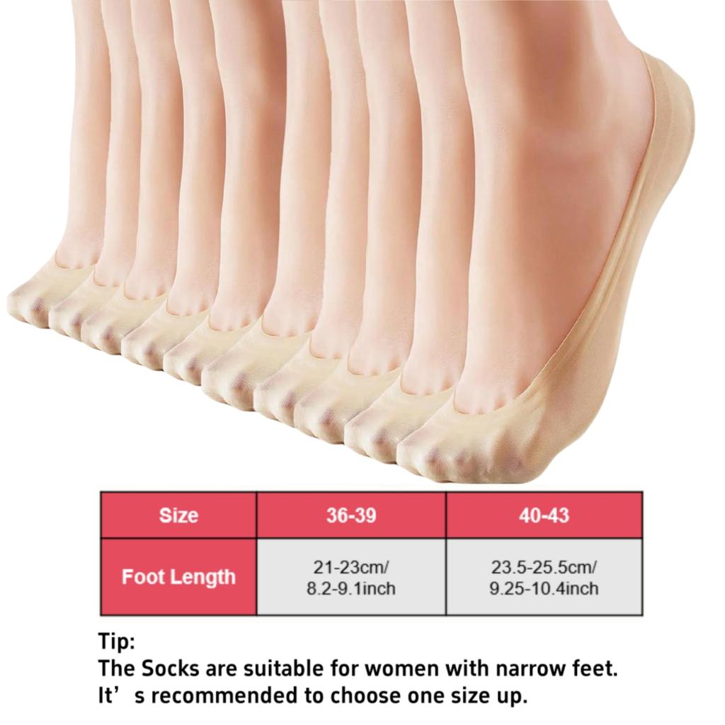 Женские носки-невидимки, нейлоновые ультра-короткие нескользящие тонкие носки-подкладки, невидимые скрытые носки для обуви на плоской подошве