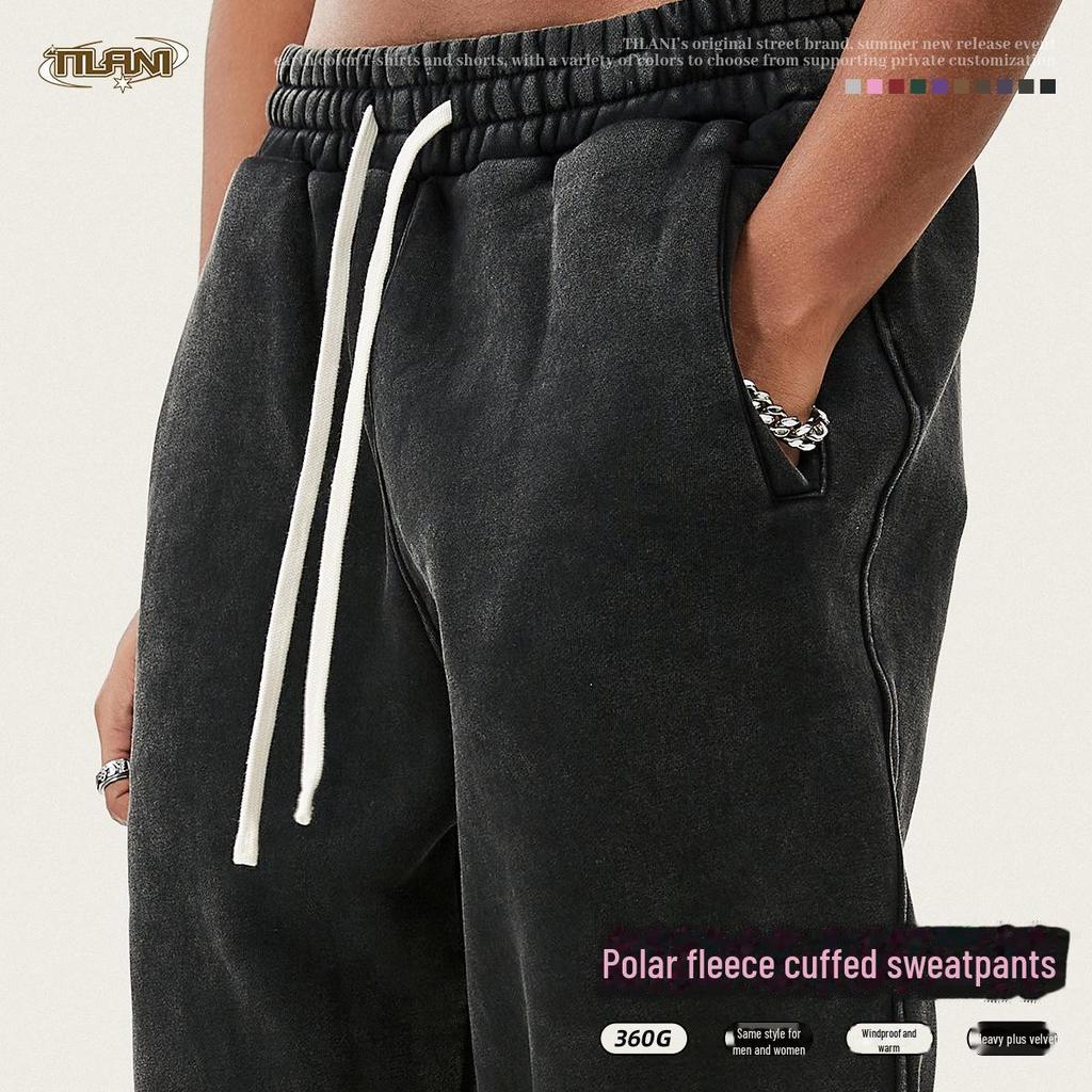 TILANI мужские американские ретро-леггинсы с батиковым принтом и бархатом — повседневные спортивные штаны для мужчин и пар