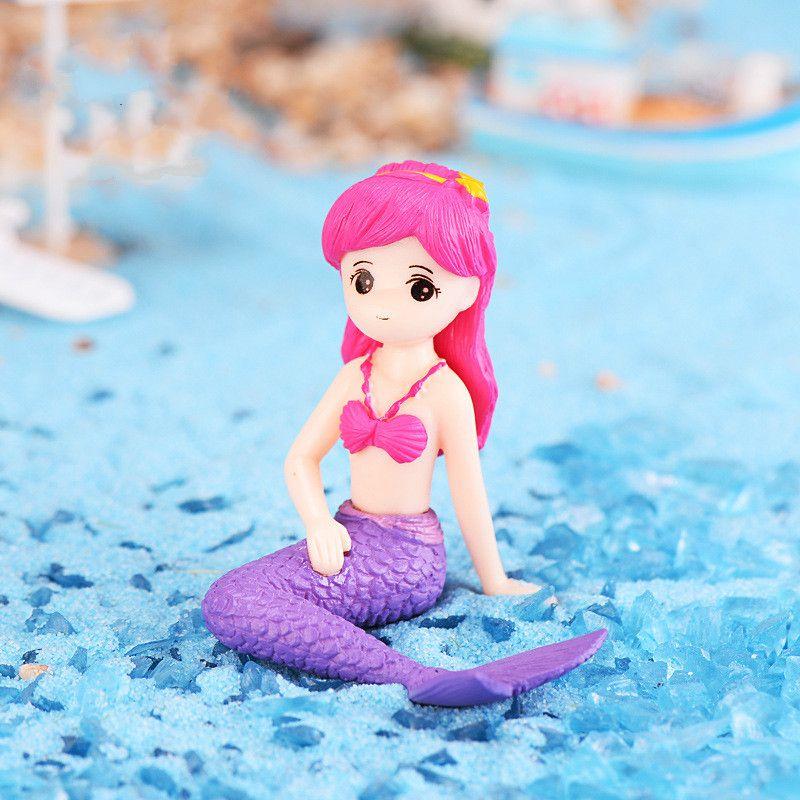 Charming Mermaid Diy Miniature Figurine For Exquisite Garden Dollhouse Decor