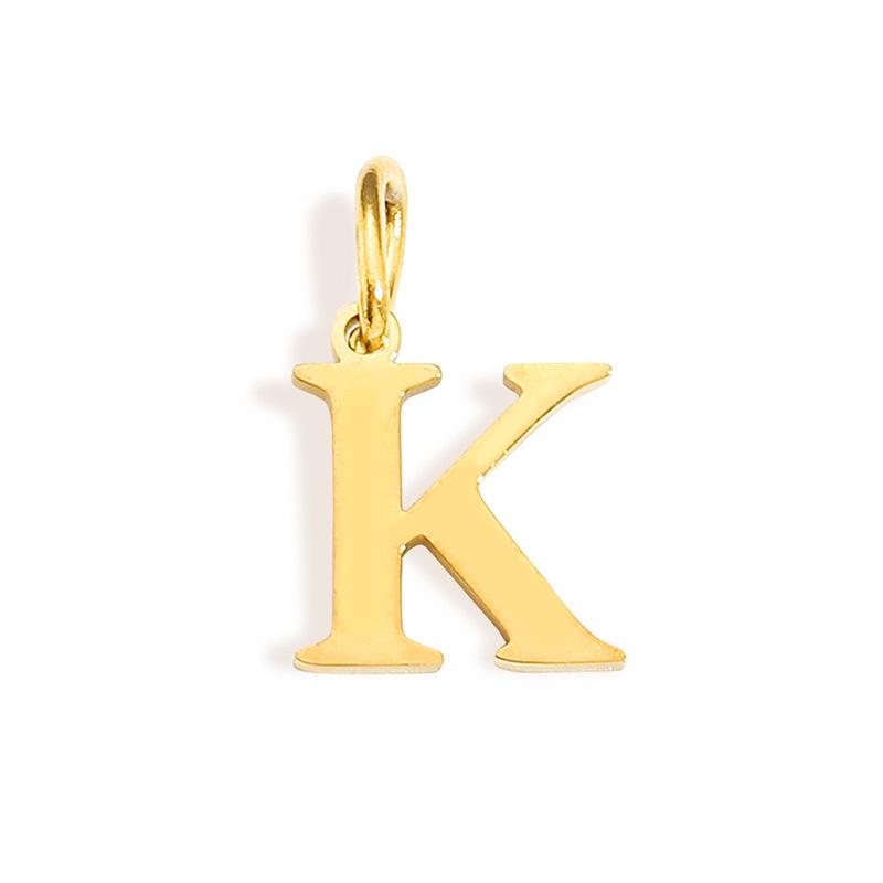 26-Letter English Alphabet Pendant Jewelry - European & American Stainless Steel Accessories