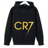 2026 New Unisex CR7 Lightning Logo Graphic Hoodie Football Soccer Star Casual Front Print Hooded Sweatshirt