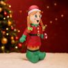 5,9 футов Надувные украшения Милая девочка-эльф Леденец Светодиодная подсветка Рождественское украшение Дом Рождественские праздничные подарки Игрушка Рождественский декор для двора