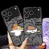 Чехол для iPhone 17 16 Pro Max 16e XS 13 Mini 14 17 Air 15 Plus 12 11 Задняя крышка телефона Мультяшная пара Гуси