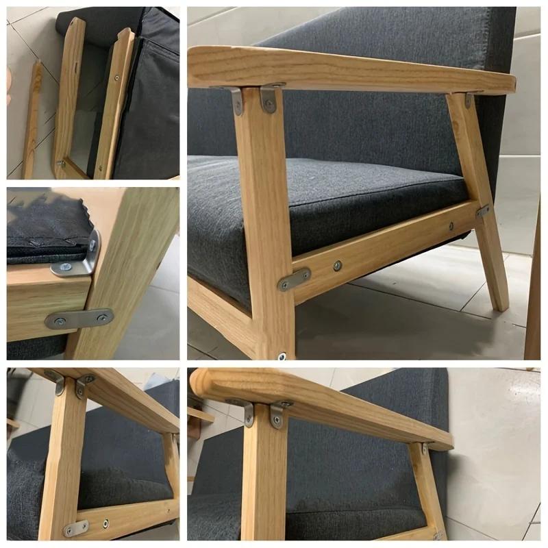 4 шт./лот L-образный угловой кронштейн для кода, утолщенный, нержавеющая сталь, прямоугольные угловые скобы, крепежный соединитель для поддержки полки