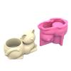 Cute  Pen Holder Silicone Molds Table Ornament Mould Plasters Making Tool Succulent Planter Mold Easy To Clean