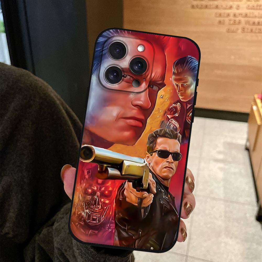 Чехол для телефона Арнольд Шварценеггер Терминатор Для iPhone 17 16 15 14 13 12 11 PRO MAX PLUS Mini ТПУ Мягкий Приятный для кожи Чехол
