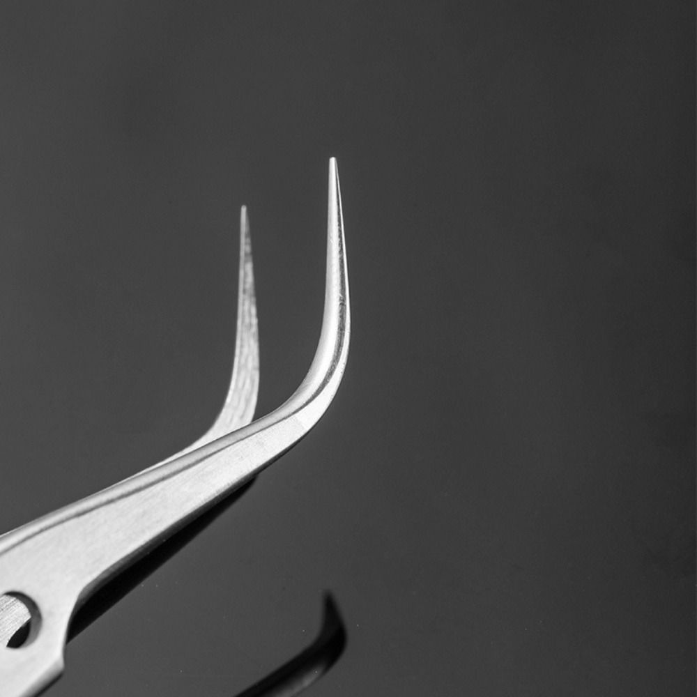 Curved Straight Tip Electronics Industrial Tweezers Repair Hand Tools Eyelash Nail Enhancement