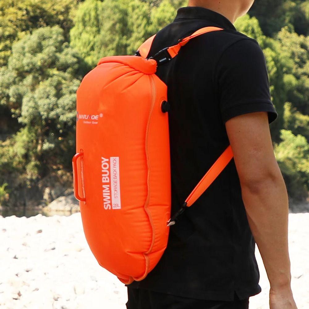 Drift Buoy Backpack Swimming Bag Thickened Swimming Buoy Bag Rafting Buoyancy Bag  Camping
