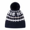Women S Faux Fur Knit Beanie Snowflake Winter Warm Hat