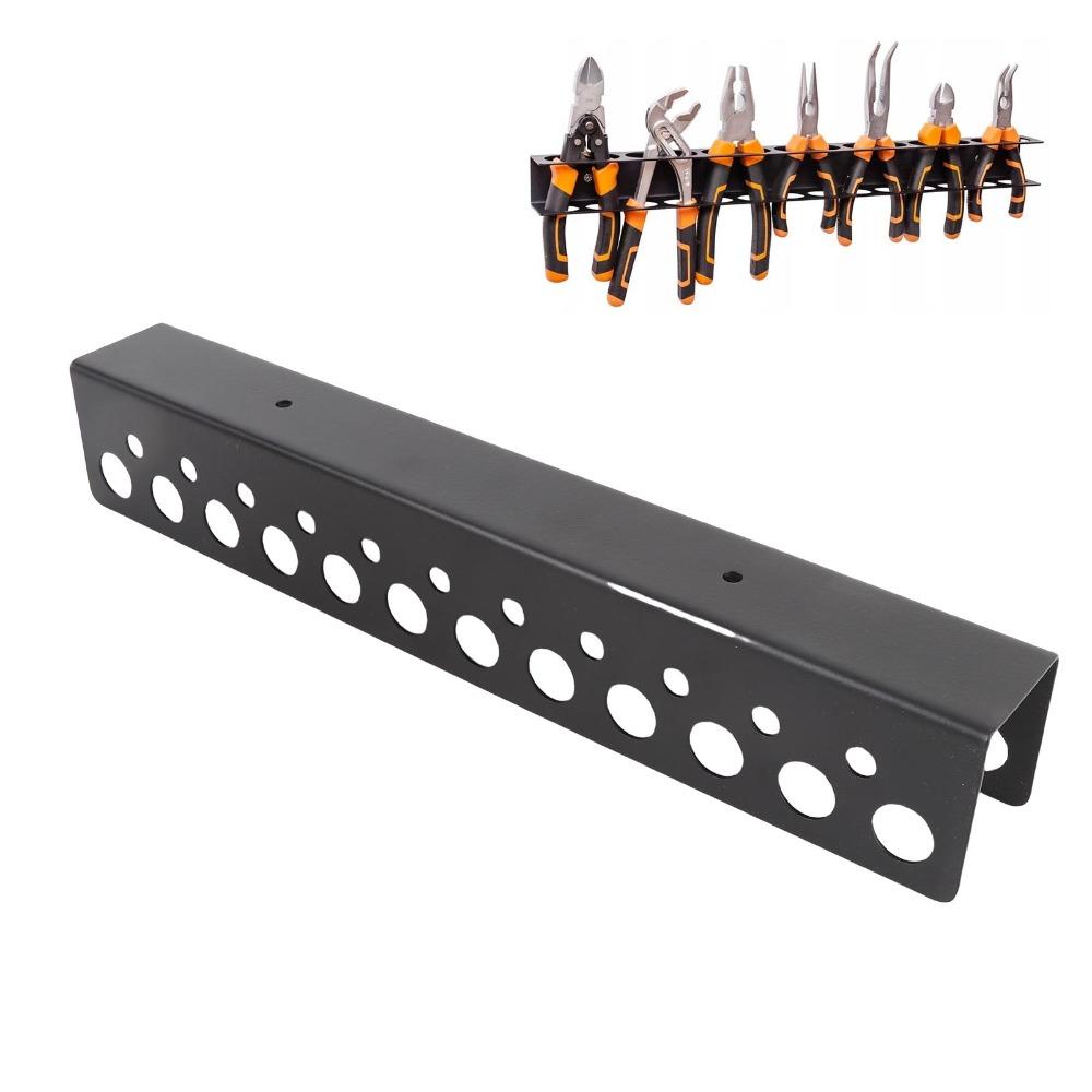 Heavy Screwdriver Storage Rack Black Hand Tools Organizer Wall Mount Screwdriver Holder Garage