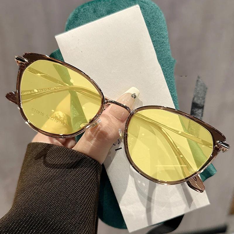 Модные очки для близорукости «кошачий глаз», очки для ночного видения, готовые очки для коррекции зрения, унисекс, диоптрии от 0 до -4,0