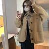 Korean Version Lazy High-end Knitted Sweater Jacket for Women's Autumn and Winter Retro Wide Cardigan