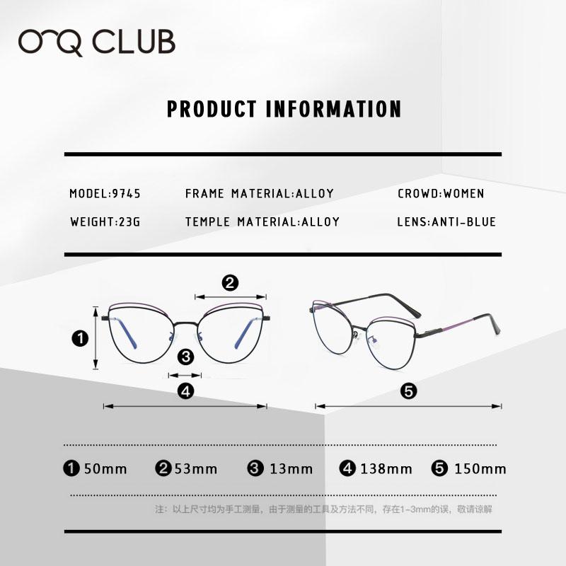 O-Q CLUB Градуированные линзы для чтения Очки для защиты от синего света Оправа очков «кошачий глаз» Женские Солнцезащитные очки для мужчин Очки для чтения Lunette