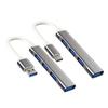Новый USB 3.0 концентратор, 4 порта USB, высокоскоростной разветвитель Type C 5 Гбит/с для ПК, компьютерные аксессуары, многопортовый ХАБ, 4 порта USB 3.0 2.0