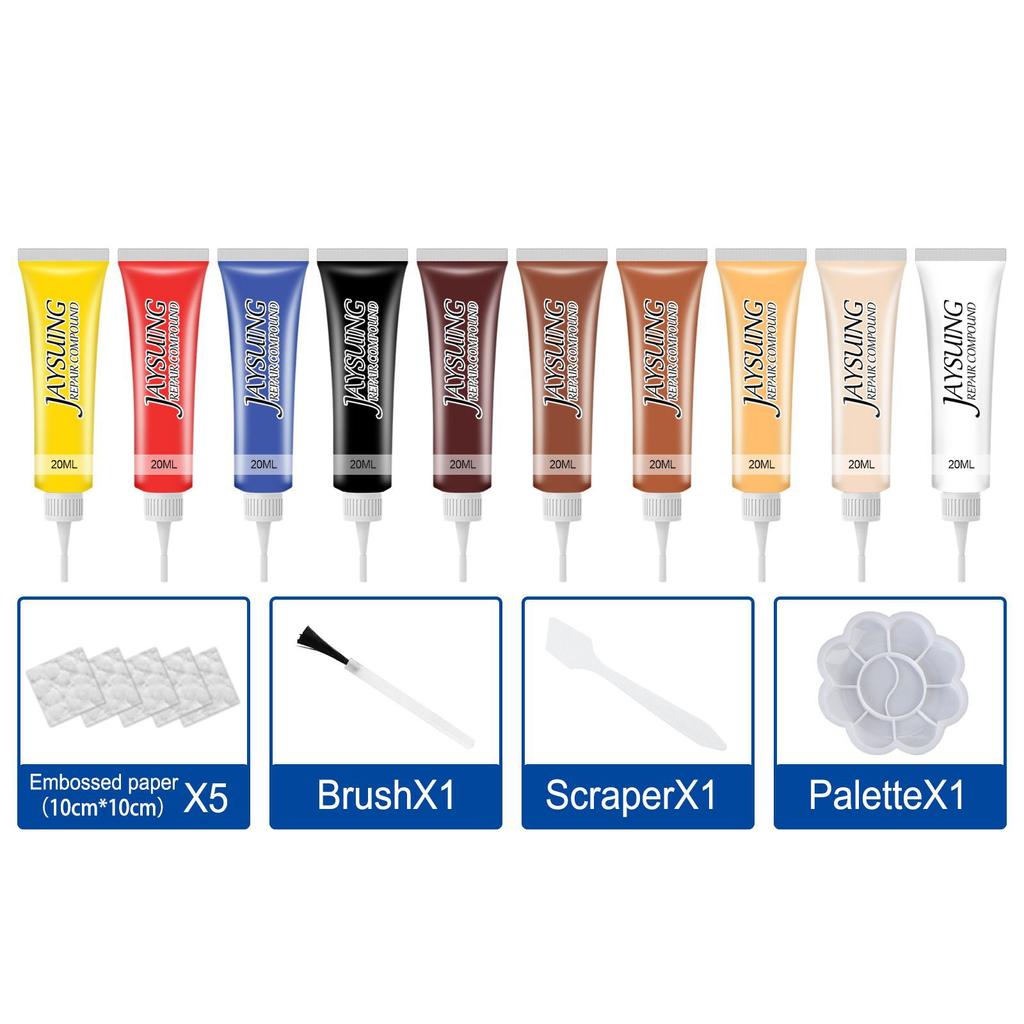 YEGBONG Гель для ремонта кожи, цветной ремонт, домашний автокресло, дополнительный ремонт кожи, восстанавливающий крем-паста, очиститель кожи, 10 цветов