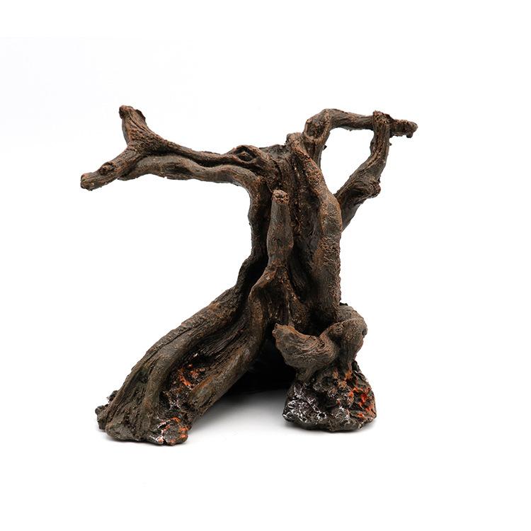 Aquarium Resin Woods Ornaments Fish Tank Decoration Accessories Sink Wood Tree Fishbowl Jellyfish Carp Reptile Animals