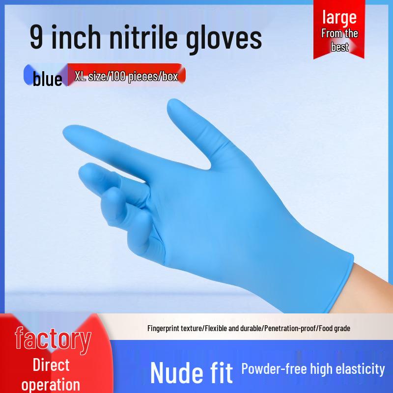 Food Grade Nitrile Gloves for Kitchen, Salon, and Dental Use