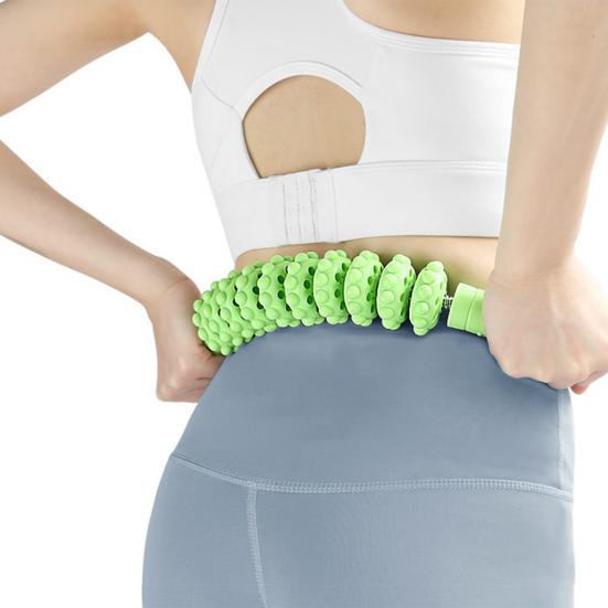 10 колес, массажный ролик, мышечная боль, облегчение боли, глубокое расслабление тканей, физиотерапия, нога, рука, живот, спина, роликовый массажер для всего тела, палка