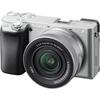 SONY Mirrorless Interchangeable Lens Camera Power Zoom Lens Kit Silver SQ Interchangeable Lens 6400K Silver 6400 (Included Lens SELP16502)