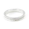 Silver Wedding Band 'Pour La Vie' Silvery White (rhodium) - 3 Mm