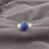 Natural Lapis Lazuli Gemstone 925 Sterling Silver Jewelry Handmade Boho Ring RR-66-25