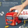 non-toxic 1/50 Inertial Oil Tanker Toy Transportation Engineering Vehicle Inertial Diecast Car Model Children's Toys for Kids children Gifts
