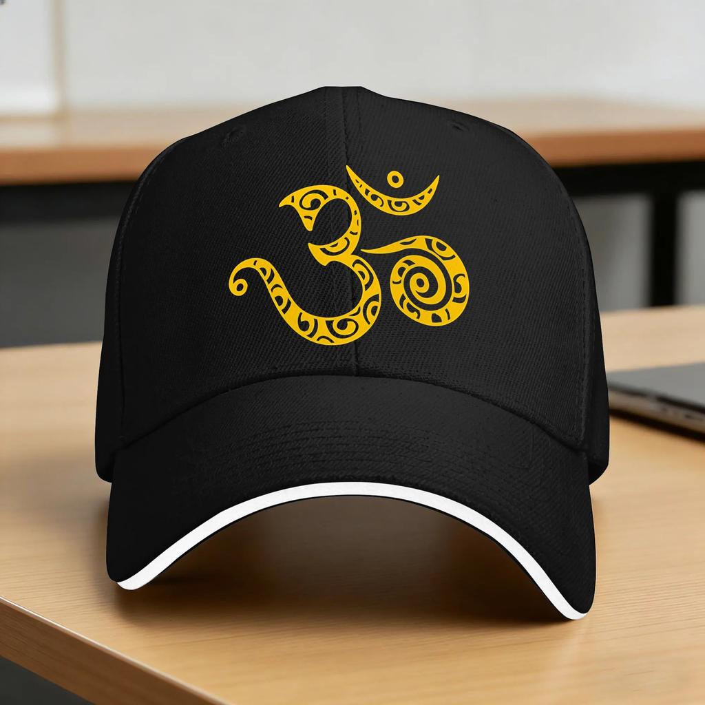 Sun Baseball Cap OM Mantra Buddhism Design Hip Hop Hats Breathable Classic Hiking Fishing Baseball Caps