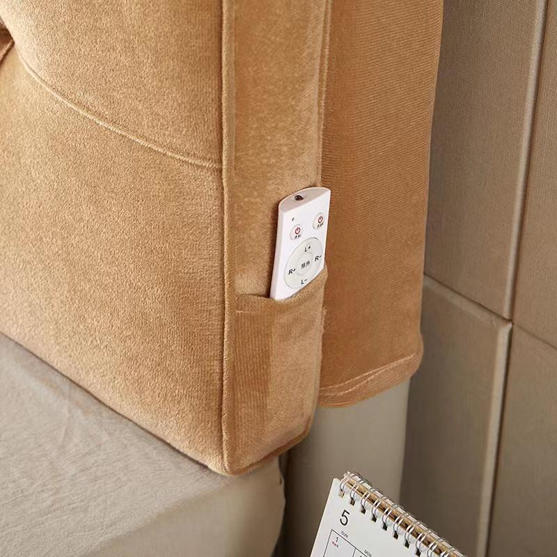 Современная прикроватная подушка с высоким отскоком, подушка для головы, все включено, королевский размер, короткий плюшевый чехол для изголовья с губчатым изголовьем