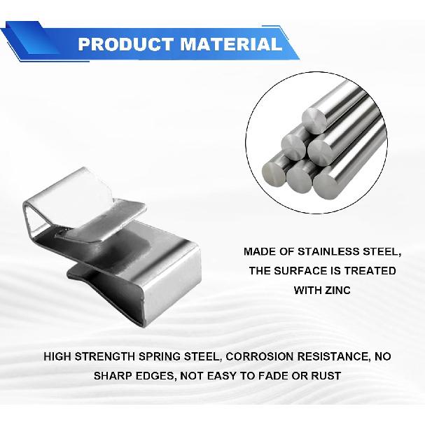 25 PCS Trailer Frame Wire Clips, Replacement Parts Accessories for Automotive Wires Management, Cable Organization for for Boat Trailer, Stainless