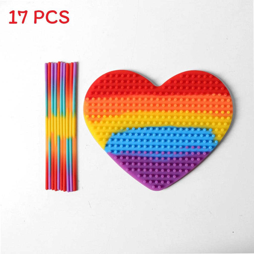 Красочная силиконовая сенсорная развивающая доска для детей с дизайном единорога для снятия стресса