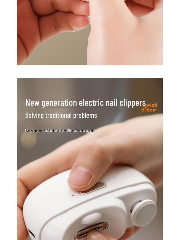 Electric Nail Clipper & Polisher for Kids and Adults - Anti-Pinch, Multi-Function