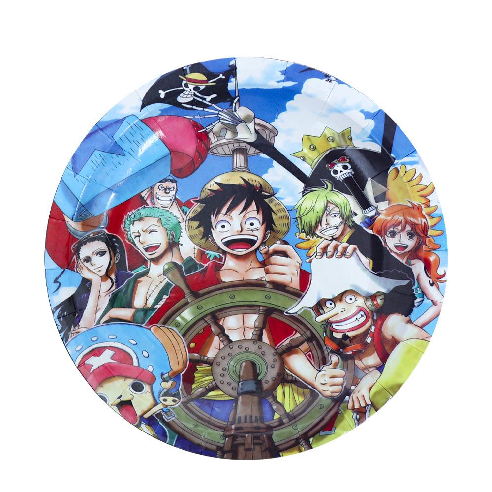 Товары для дня рождения в стиле One Piece: Одноразовая посуда, стаканчики, салфетки и украшения для детей