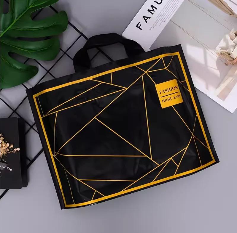 50 шт., новые модели, сумки толщиной 0,14 мм, прочная одежда, косметический подарок, сумки для покупок, эластичные, мощные, портативные, портативные упаковочные сумки