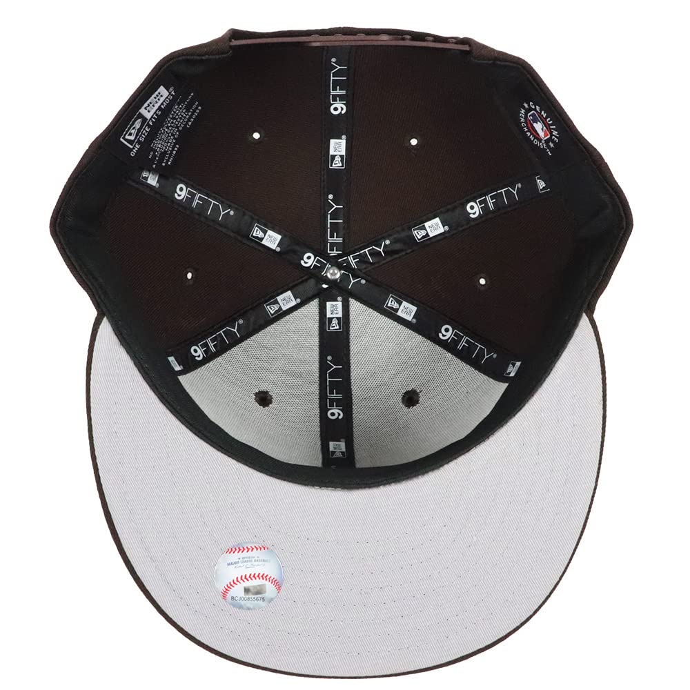 New Era Кепка 9FIFTY Мужская Бейсбольной Лиги MLB Сан-Диего Падрес Коричневая