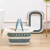 Foldable Collapsible Handled Laundry Basket Ellipse Oval Tub- Portable Washing Tub Space Saving Laundry Containers