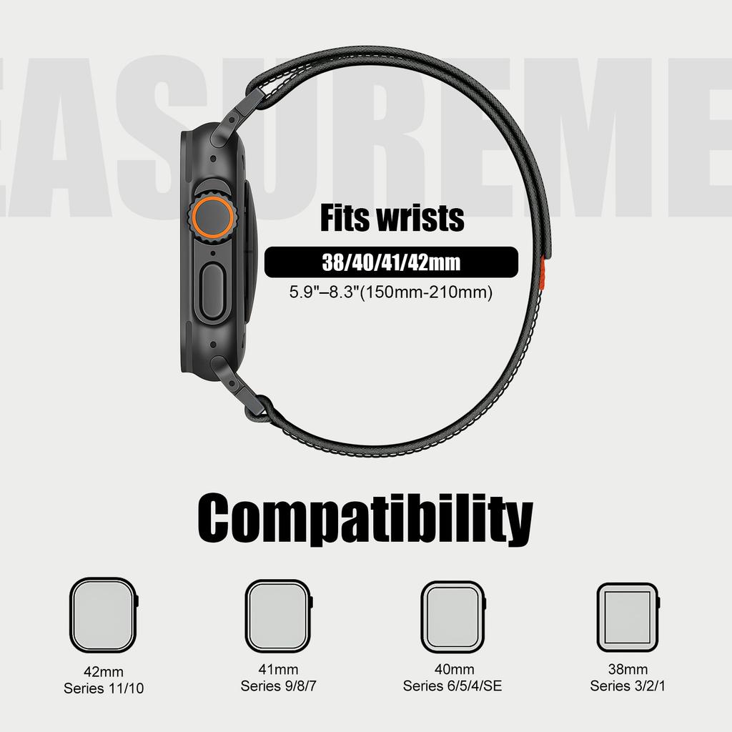 Trail Loop Strap for Apple Watch Ultra 4 3 2 Bands 49mm 46mm 44mm 40mm 45mm 41 42mm Correa Bracelet iWatch Series 12 11 10 SE 9 3