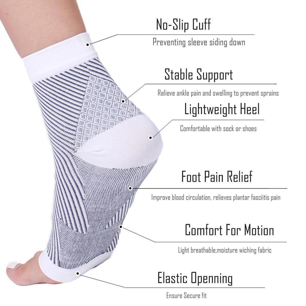 Спортивные мужские и женские гибкие компрессионные короткие носки с рукавами для ног
