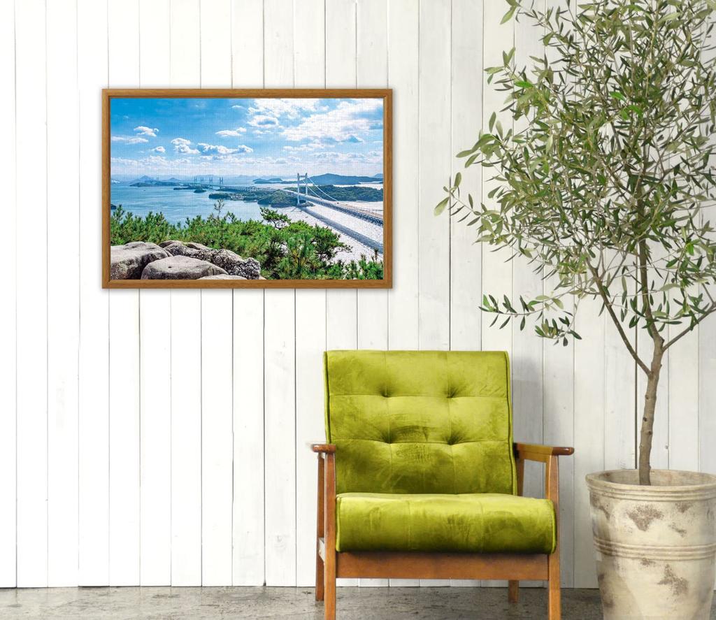 Японский мост Сэто Охаси от Washuu 1000 элементов x 50 пазл Сделано в Японии APPLE ONE Пейзаж Гора. (Префектура Окаяма) (75 см) 1000-891