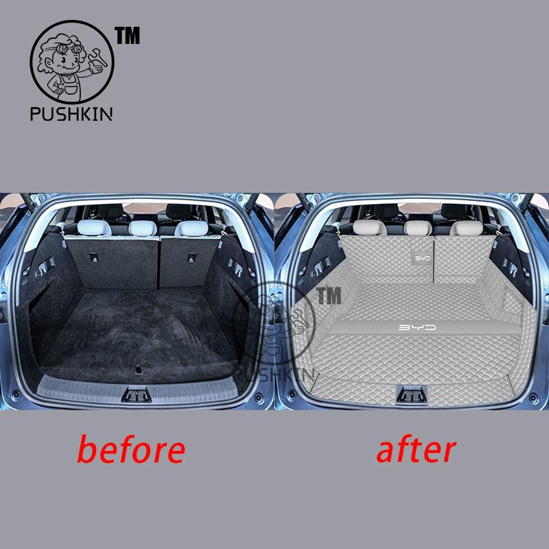 For BYD Seal 6 C6 DMI Touring 2025 2026 Car Boot Mat Rear Trunk Liner Cargo Leather Floor Carpet Tray Protector Accessories Mats