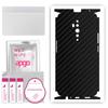 apgo Protective Skin Sticker for the Back+sides Compatible with Oppo Reno2 Z, Full Wrap Film, Foil, Vinyl - Pattern Carbon Black