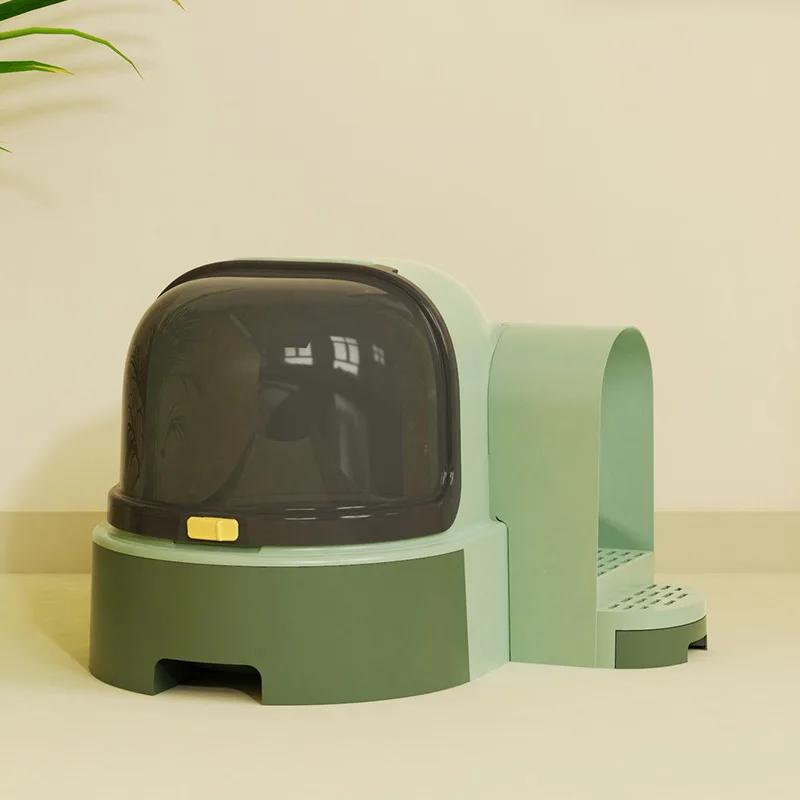 Туалет для кошачьего туалета, полностью закрытый, коридорный туалет для кошачьего туалета, закрытый, выдвижной, очень большой, устойчивый к запахам и песку