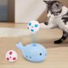 Whale Floating Cat Toy Ball Electric Moving Ball Soccer Toy For Cats Children's Fan Balancing Blowing Games Ideal Birthday Party Gift